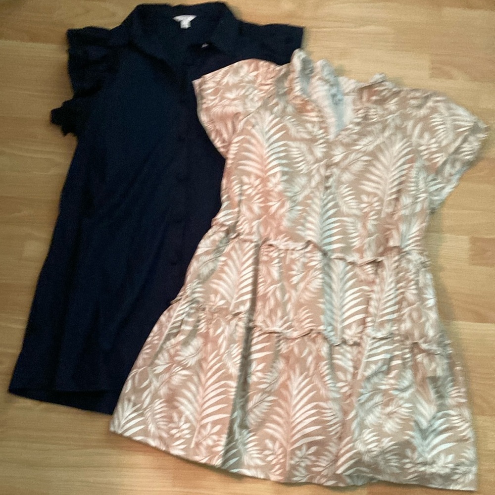 Lot of 2 Crown & Ivy Shift Dresses - Size Large